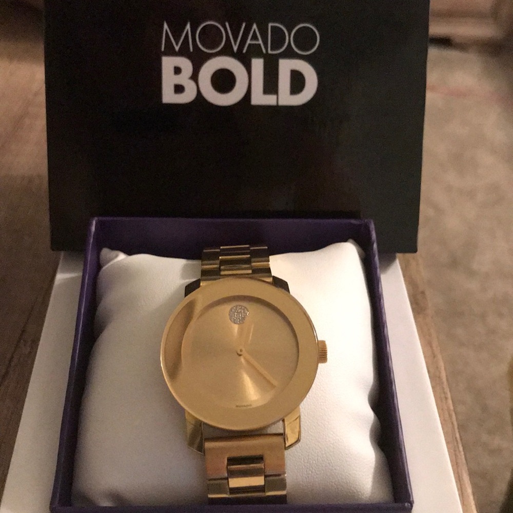Movado Bold Gold Watch
